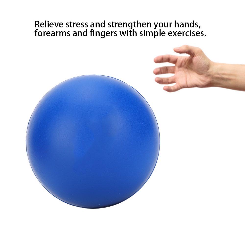 2pcs Silicone Grip Ball Massage Therapy Hand Finger Strength Exercise Stress Relief Ball