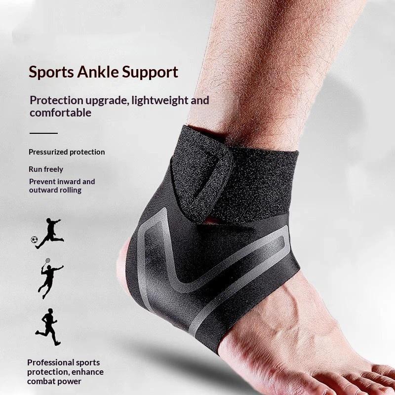Verstellbare Knöchelbandage mit Kompressionsunterstützung Atmungsaktives Gewebe Zum Laufen Basketball Wandern Training