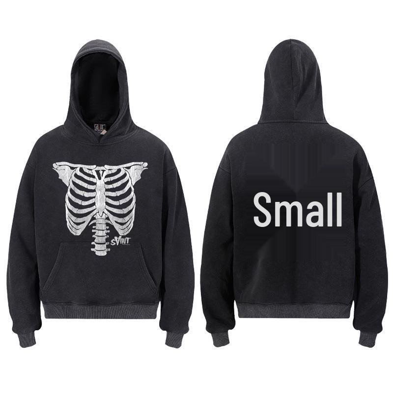 Unisex VTG High Street Saint Portrait Pattern Hoodie Sweatshirt