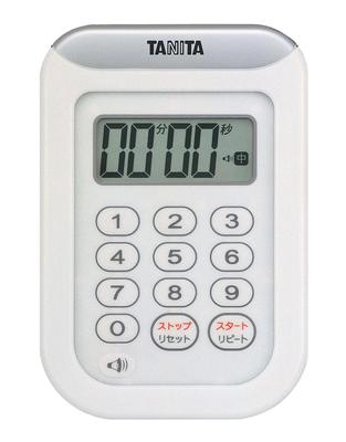Tanita Kitchen Study Timer à prova d'água com ímã 100 minutos branco WH TD-378