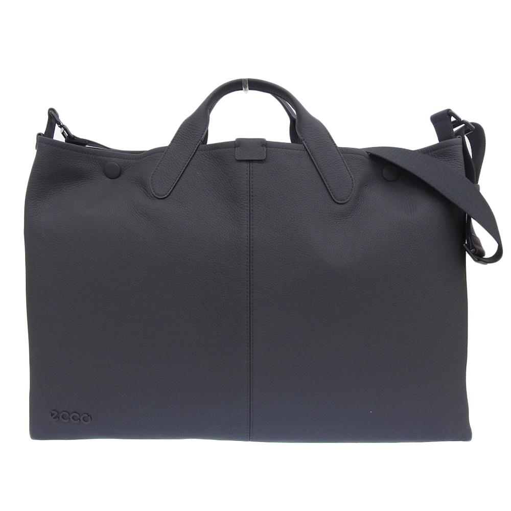 ECCO East West Large Soft Pebbled Tote Bag, Women's, Black, 25mm Stainless Steel Tote Bag blackUsed
