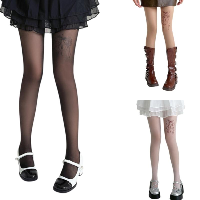 Women's Patterned Tights,High Waist Pantyhose,Vintage JK Uniform Pantyhose Control Top Stockings Pantyhose