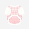 KINIKINI BRUNCH CHECK TSHIRT-PINK (short-sleeved T-shirt)