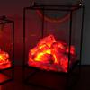 Bonfire Lamp Flameless LED Light Fake Fireplace Lamp Iron Home Decoration for Room Type B 470g /