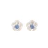 Natural Tanzanite Gemstone 925 Stamped Silver Women's Jewelry Handmade Studs0.5" EE-157-4