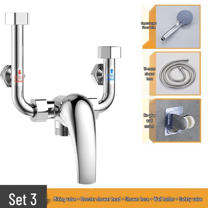 TLXT Wall-Mounted Shower Mixer Valve Set
