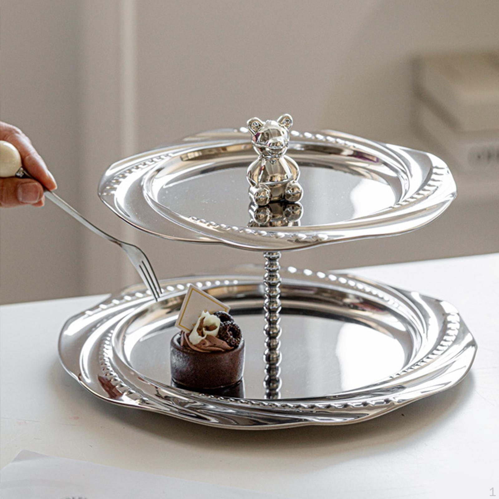 

Подставка для многослойного торта, держатель для кексов с фигуркой маленького медведя, декоративная витрина для украшений 22 cm 24 cm