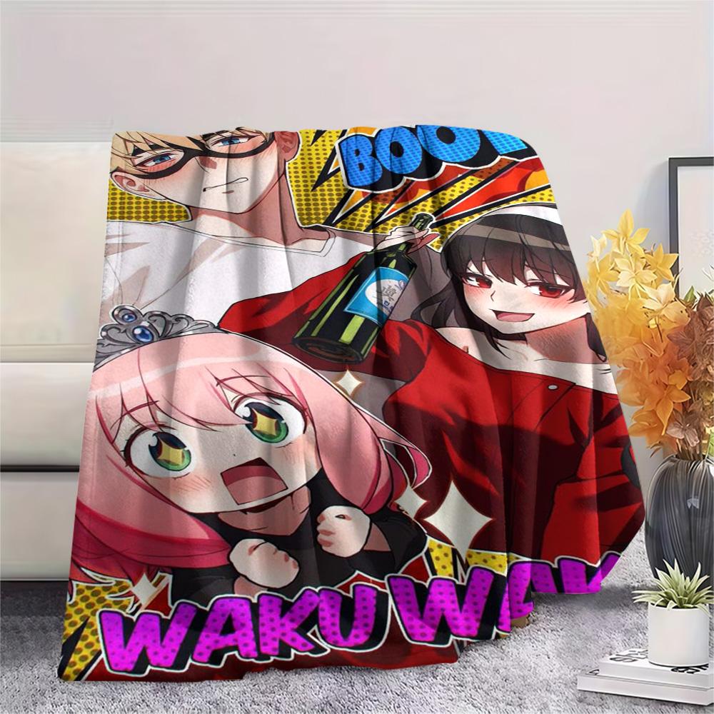 Spy Family Anime Heart Pose Blanket Blanket Sofa Blanket Machine Washable Air Conditioning Blanket Bedroom