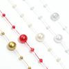 10Yards ABS Imitation Pearl Bead Chain Line Cord Thread Trim For Jewelry Making DIY Wedding Dress Headwear Bouquet Decoration