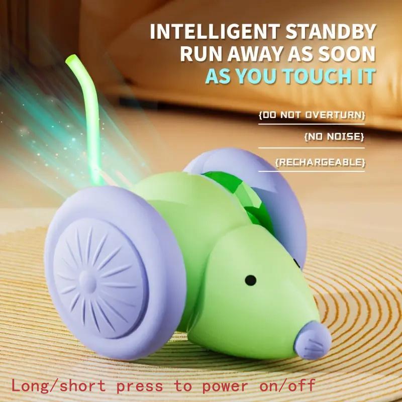 Smart Cat Toys Ball Automatic Interactive Pets Electric Rolling Teaser USB Rechargeable Kitty Moving Bouncing Ball Birthday Gift