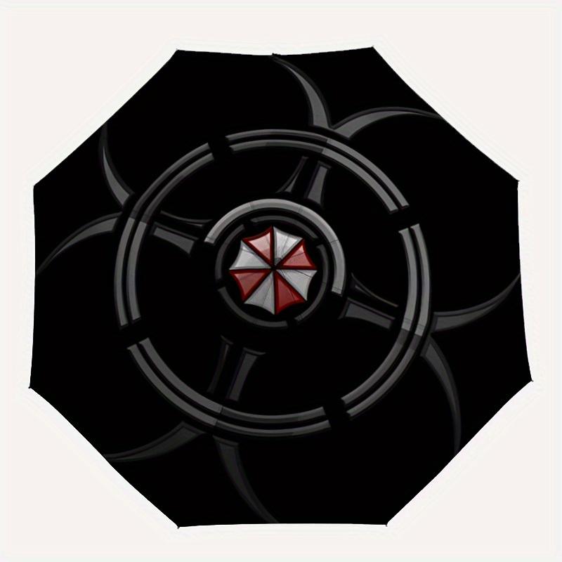 1pc Resident Evil Automatic Umbrella Durable Iron Frame & Plastic Handle, Gift for Men & Women, Sturdy Construction, Playful Design yy250826205