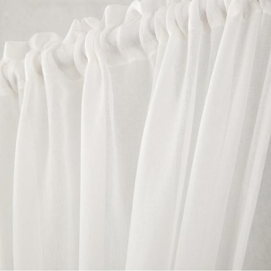 Rod Pocket Door Curtain Thermal French Door Curtain Room Darkening Privacy Blackout Curtain Panel for Kitchen Patio Doors