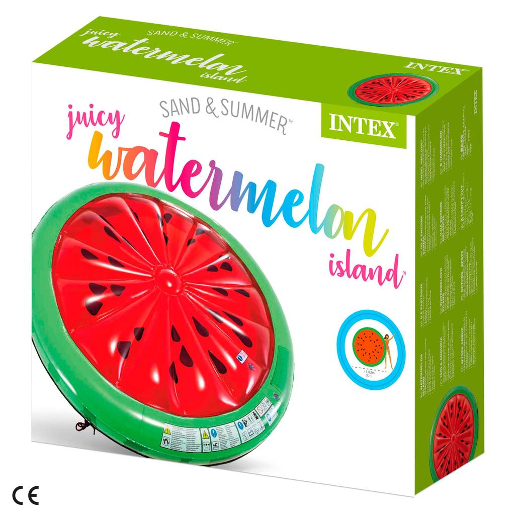 INTEX Watermelon Island Float, 183 x 23 cm, 56283 [Official Japanese Product]