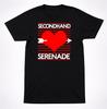 Secondhand Serenade Heart Arrow Black T-Shirt Emo Pop Rock Band Graphic Tee
