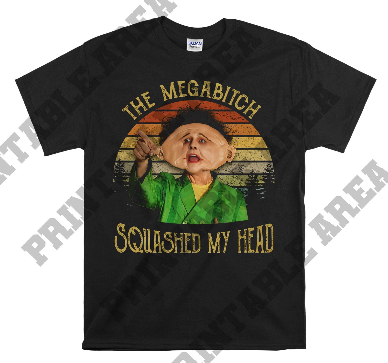Squashed My Head Drop Dead Fred Vintage Retro Sunset Men Unisex T shirt, T shirt, T shirt MO416 M