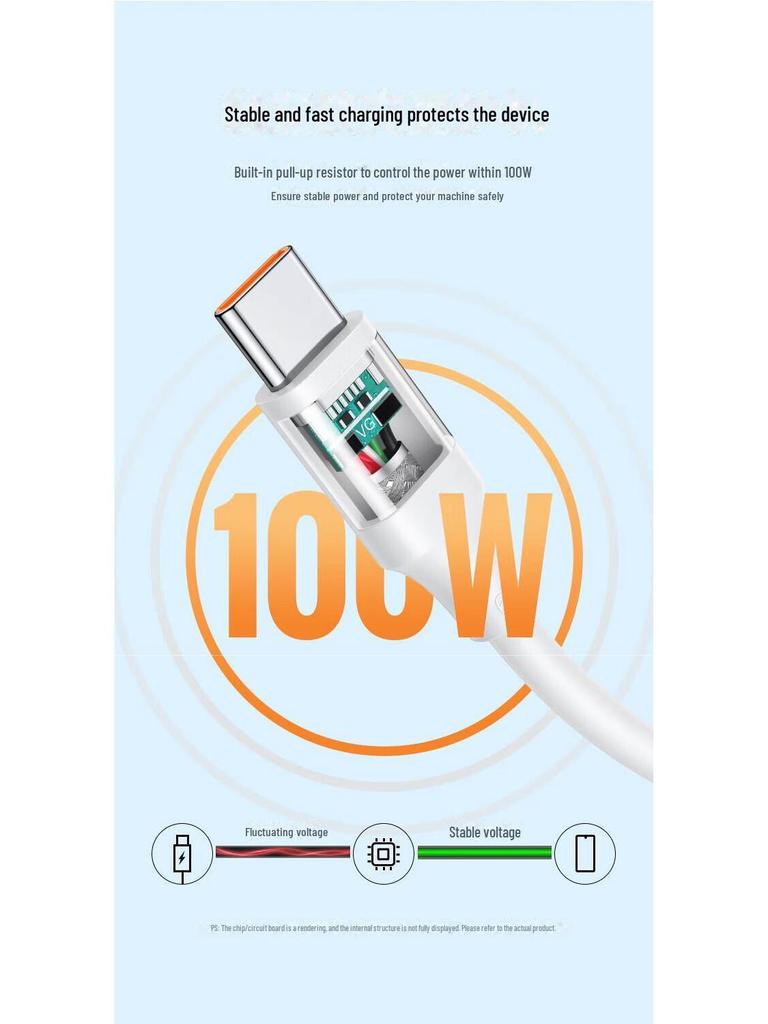 UGREEN 100W/66W Fast Charging Type-C Cable for Huawei Mate60/40/P50