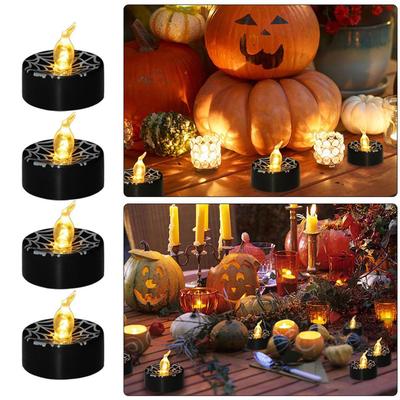 12PCS Candles Lamp Electronic LED Smokeless Pumpkin Light for Home Halloween Bar