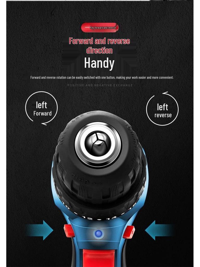 Dongcheng Multifunctional Rechargeable Electric Drill & Screwdriver with Lithium Battery.