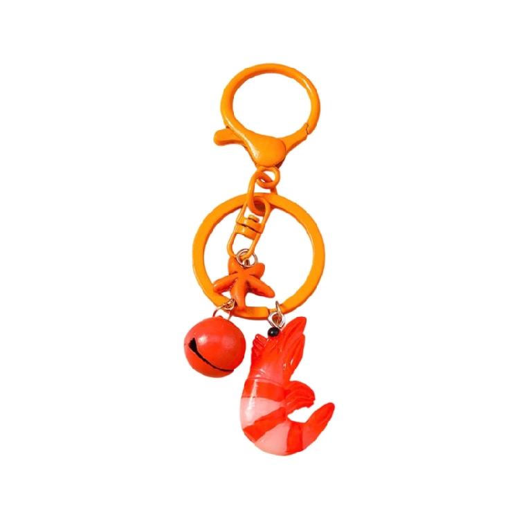 Fashionable Resin Lobster Charm Keychain Lightweight Decorative Pendant Decoration For Women Handbag Gift