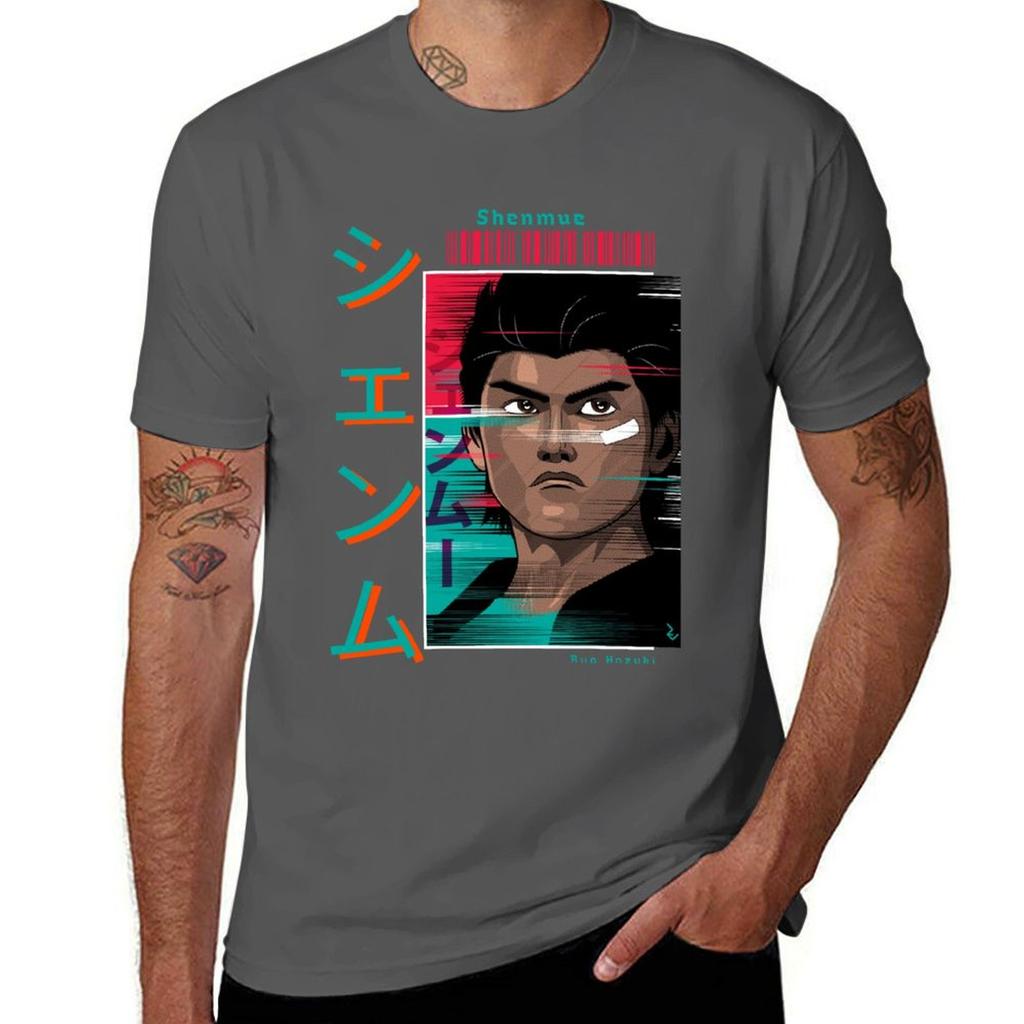Ryo Hazuki - Shenmue T-Shirt Rohlinge Sommerkleidung Ästhetische Kleidung Herren Trainingsshirt