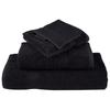 6 piece Premium Towel Set SOLUND Black 600 g m²
