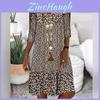 Summer Womens 3d Printed Polyester Vneck Midi Dress With Short Sleeves For Casual Wear