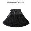 A-line Petticoat Crinoline Slips Wedding Accessories Short Fluffy Tutu Skirt 50s Vintage Puffy Underskirt 15.8in