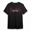 Men's Fashion Oversize T-Shirt Avant-Garde Typography Art Tee Short Cotton Black