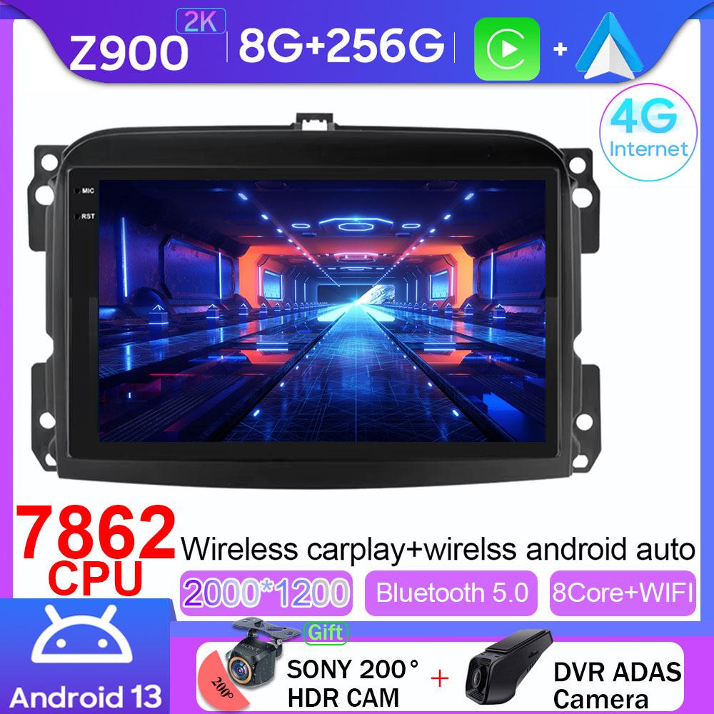 Wireless Carplay Android Auto For Fiat 500L Egea Doblo 2012-2017 Car Radio Stereo Navigation Multimedia Player Video NO 2din DVD