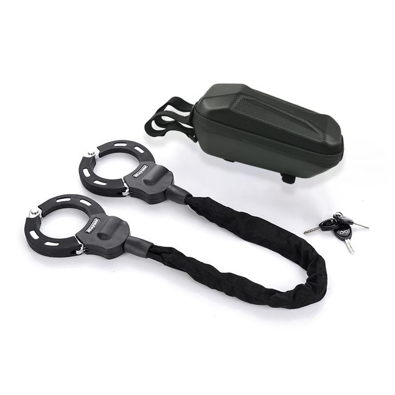 

Противоугонный замок-наручники из легированной стали для мотоциклов, сверхпрочный защитный замок для скутеров, велосипедов, детских колясок, электросамокатов, аксессуары для велосипедов