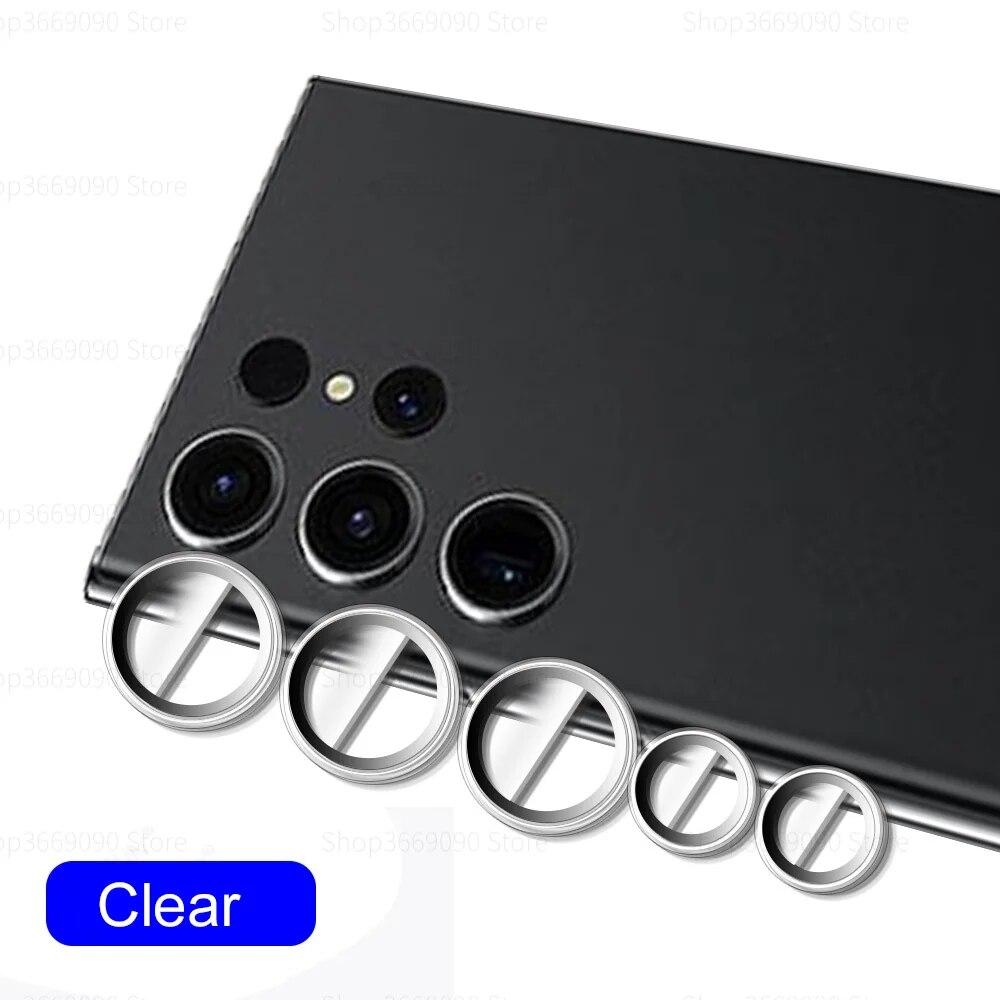 Camera Protector Metal Ring Lens for Samsung Galaxy S24Ultra Plus S23Ultra Protective Glass Back Lens Cover