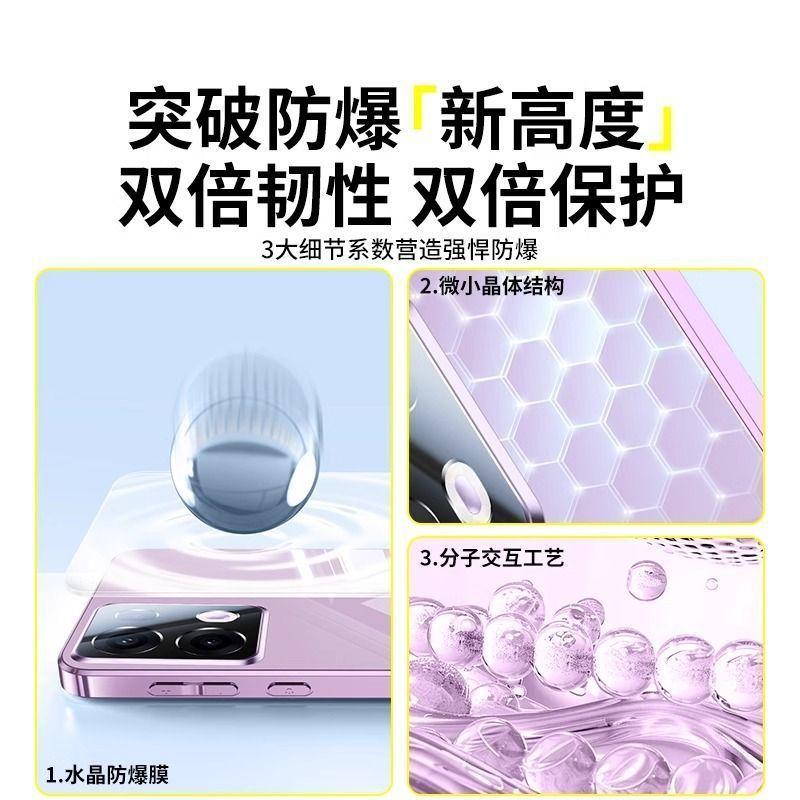 Applicable to OPPOReno11Pro mobile phone case new reno11 mirror glass sheath 11 all-inclusive lens