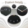 Bathroom Clock Minimalist with Suction Cup Wall Silent for Household Restroom Living Room