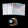 1-500 Laser Number Label Stickers Craft Nail Polish Lipstick Color Tags Sticker