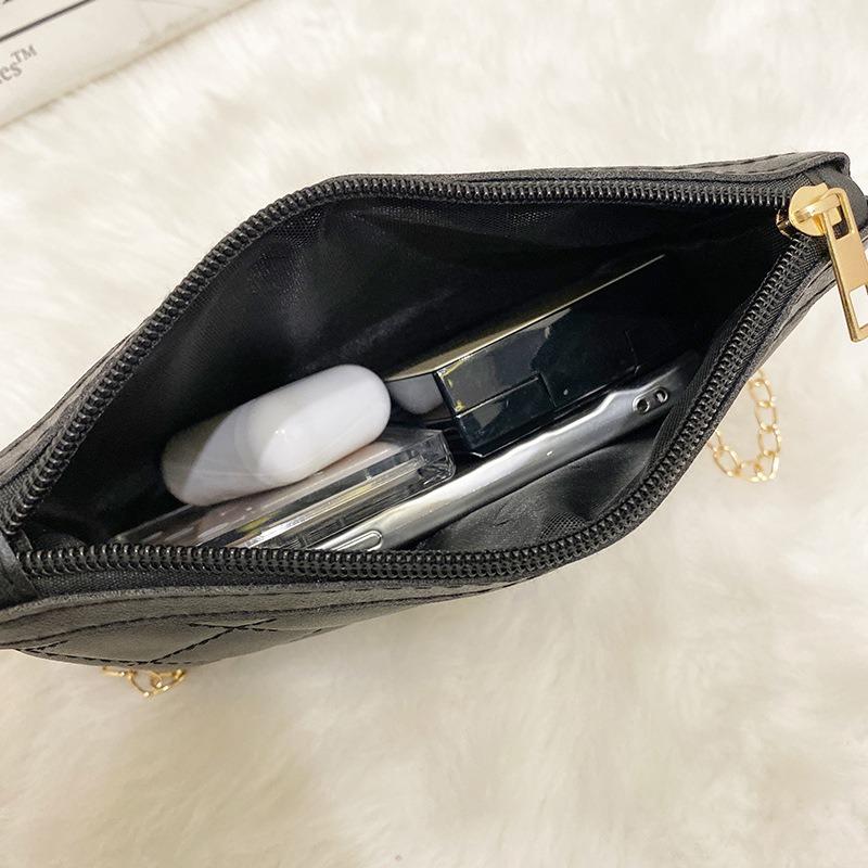 Rhombus chain bag new versatile small bag fashion wallet small square bag embroidered messenger bag