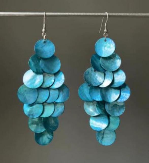 Silver Needle Cat's Eye Stone Shell Stud Earrings: Summer Seaside Style Fashionable High-End Women's Jewelry.