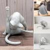 Cat Grooming Sculpture Figurine Artistic Home Decoration Resin Material Handcrafted Design for Living Room Office Shelf Display