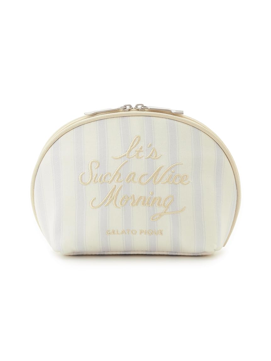 

Logo Embroidered Semicircular Pouch PWGB252587BLUF