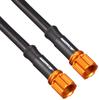 AC PERFORMANCELINE Manguera de Freno Universal Enchufe Negro Manguera Dorada Longitud Total 41.7 pulgadas (1.060 mm)