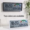 Multifunctional Electronic Clock Indoor Temperature Monitor Easy Setups Battery Operated with 2 Alarm and Snooze Feature