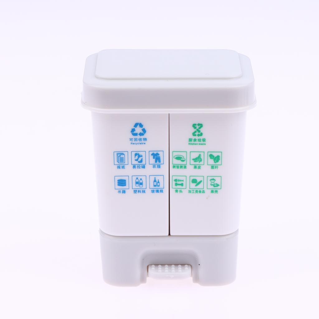 Doll House Mini Kitchenware Model Mini Classified Trash Can Shooting Scene Props