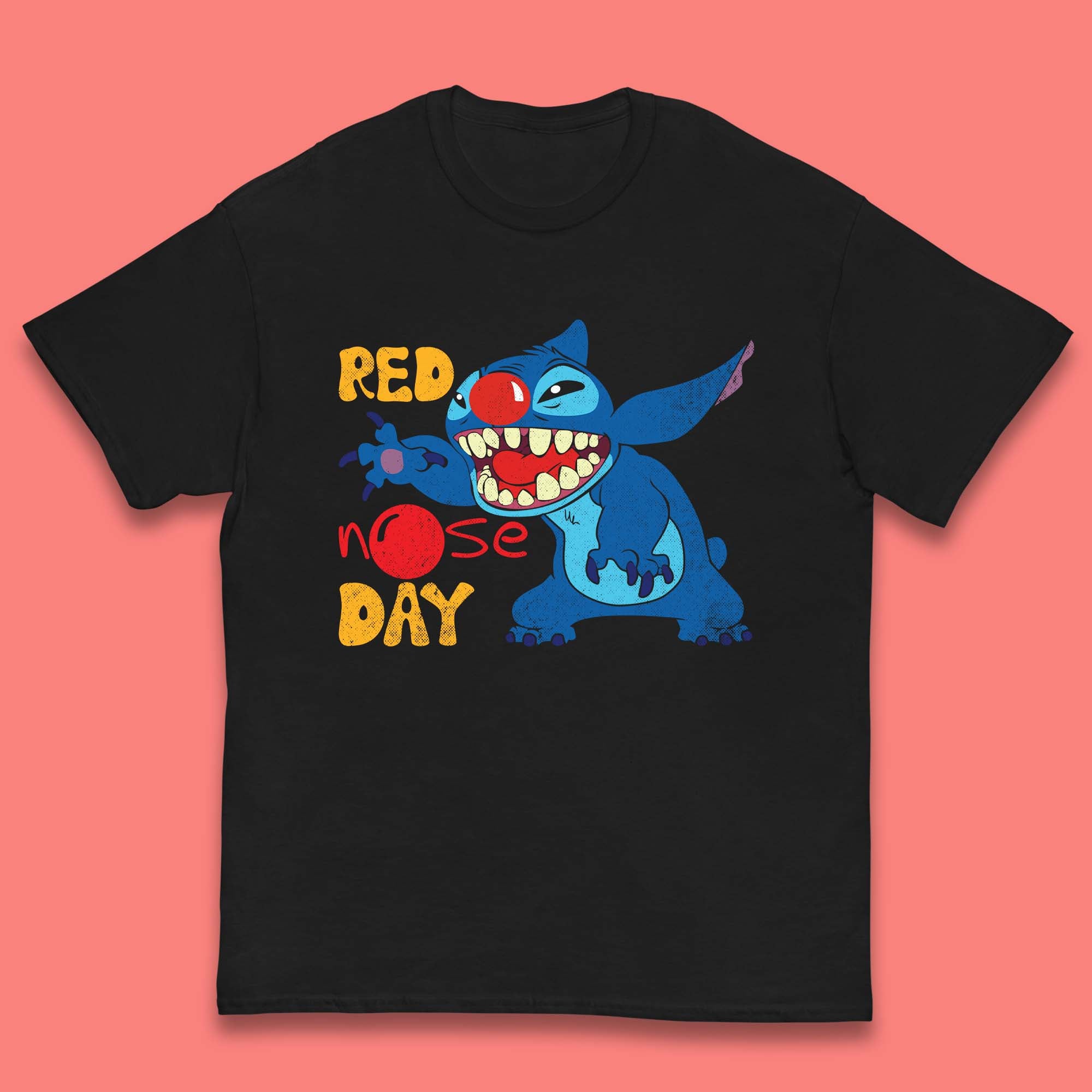 Stitch Red Nose Day Kids T-Shirt 120
