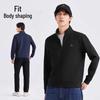 Tuoluzhe Men's Half-Zip Stand Collar Sweatshirt XYS423206
