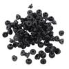 100Pcs Black Rubber