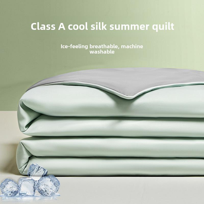 Cooling Silk Summer Blanket: Lightweight, Washable, and Perfect for Air Conditioning