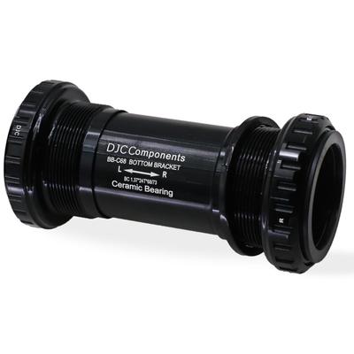 DJC Keramik/Stahl Lager DUB Innenlager, 68/73mm BSA, 29mm Englisches Gewinde, Kompatibel mit 28.99mm Achsen (Schwarze Keramiklager)