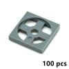 100Pcs MOC 2x2 Turntable Plates Building Block 3680 3679 Base with Top Compatible Assembles Classic Particles Educational Toys