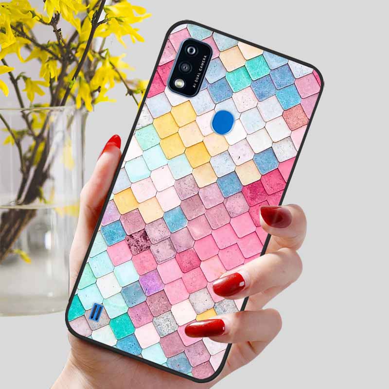 For ZTE Blade A51 Case Lovely TPU Silicone Soft Phone Cover for ZTE Blade A51 / A71 Protect Bumper Cover On BladeA51 A 51 Cute