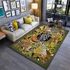 Beer Fest Doodle Pattern Carpet Suitable As a Non-slip Mat for the Living Room or Bedroom Sofa