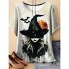 Fashion Women's Crew Neck Short Sleeve 3D Casual Color Printing Casual Short Sleeve Crew Neck T-Shirt